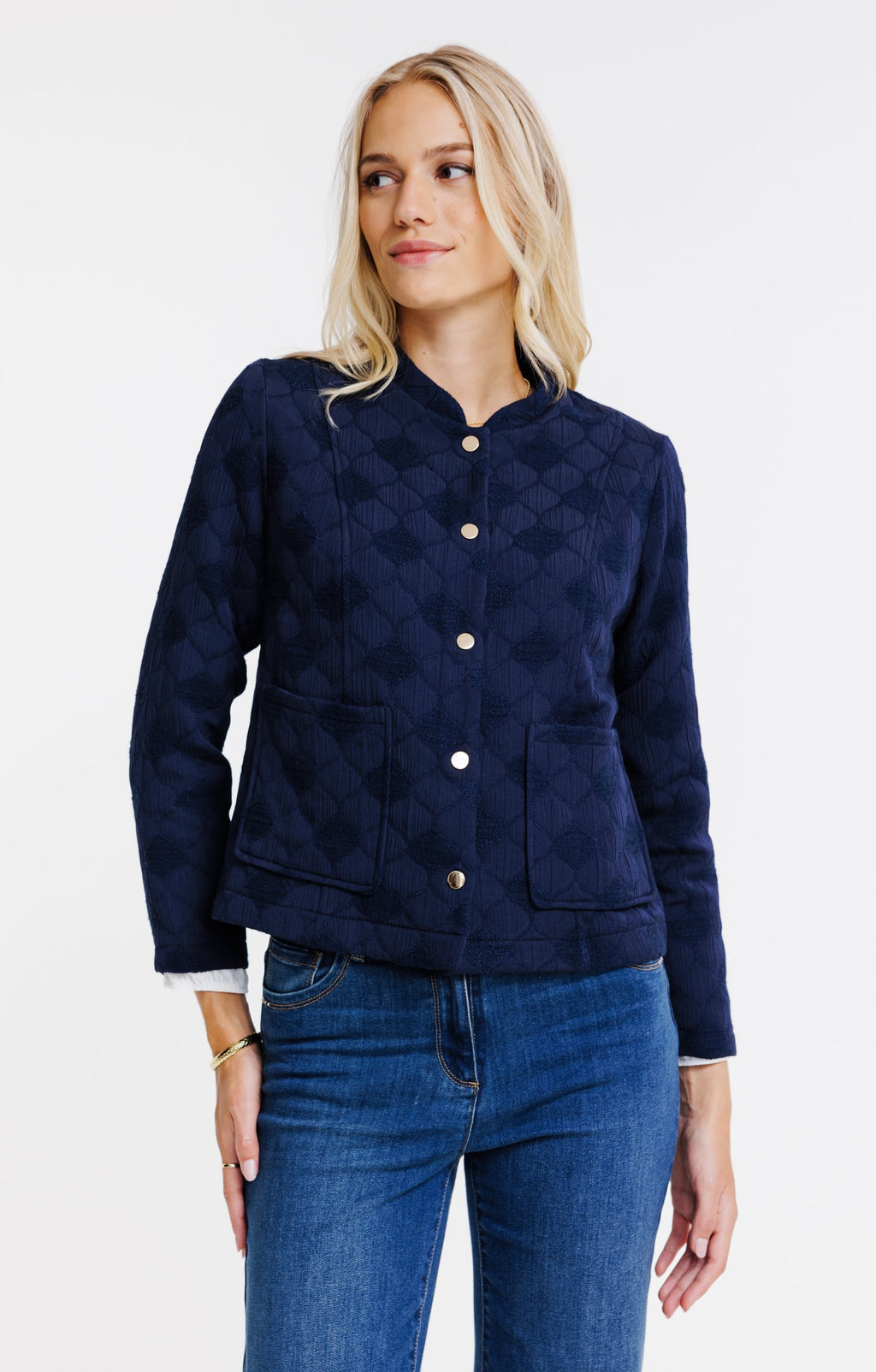 Veste teddy en jacquard - 1